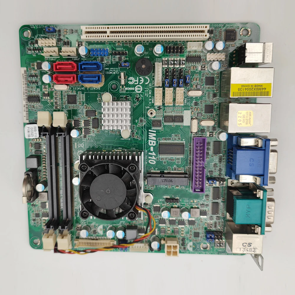 IMB-110 Industrial Control Motherboard Dual Network Port With CPU