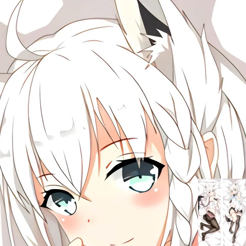 

Shirakami Fubuki Anime Dakimakura Pillow Cover Case Cosplay Life-size Hugging Body Pillowcase Dropshipping Double-sided Print