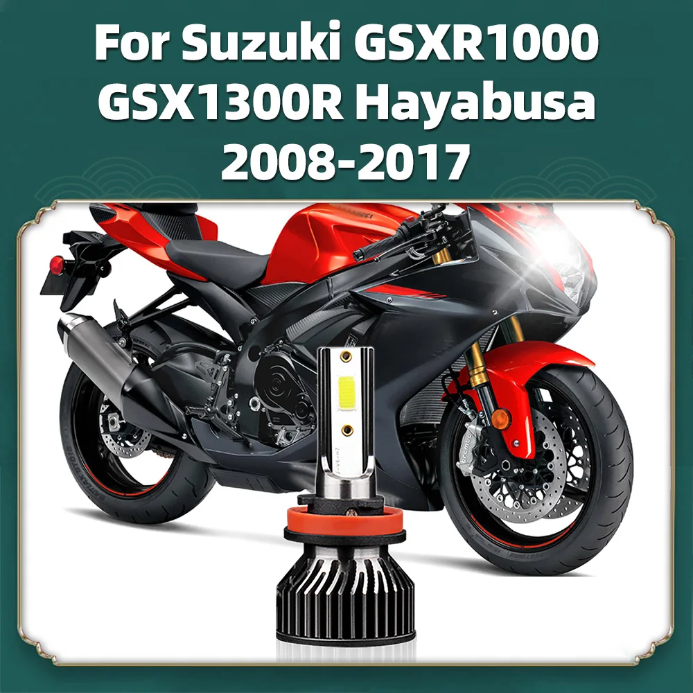 

1Pc Motorcycle H11 LED 10000LM Headlight For Suzuki GSXR1000 GSX1300R Hayabusa 2008 2009 2010 2011 2012 2013 2014 2015 2016 2017