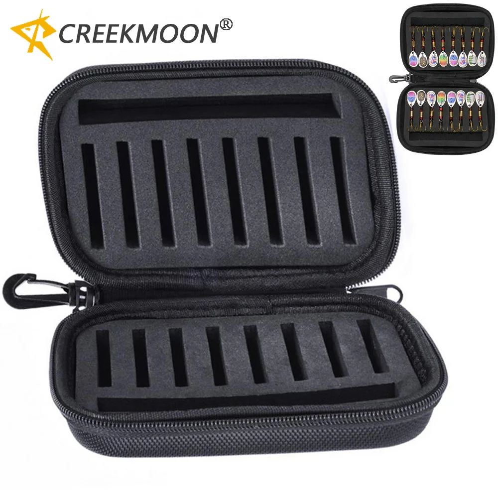 Balıkçılık Lures Çanta Cüzdan Kılıf Sert EVA Köpük Kutusu Wrap Spinner Konteyner Yem Sinek balık oltası Kılıfı Depolama Açık Meraklısı