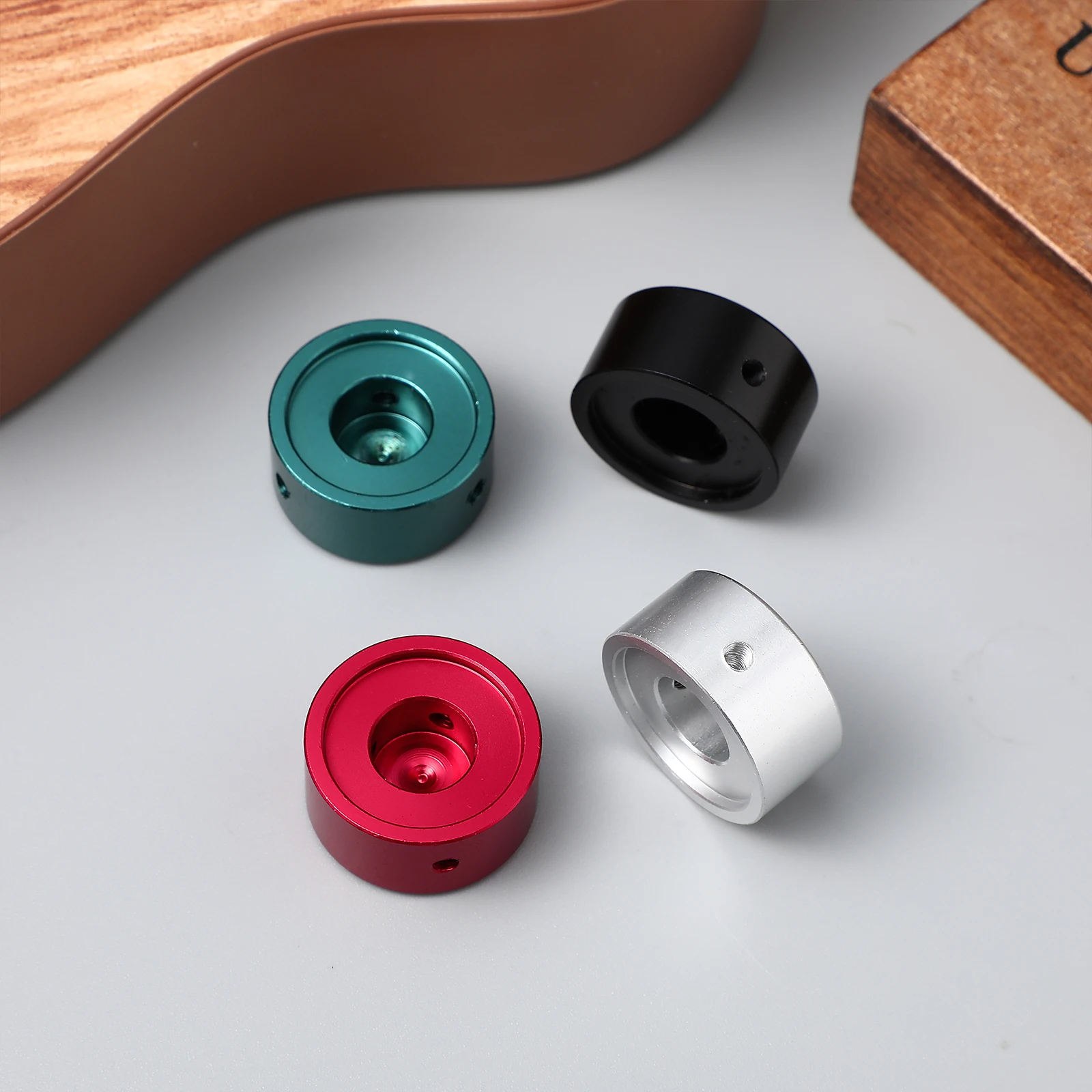 

4 Pcs Effect Knob Electric Guitar Bass Accessories Top Hat Pedal Cap Footswitch Topper Aluminum Alloy Cover