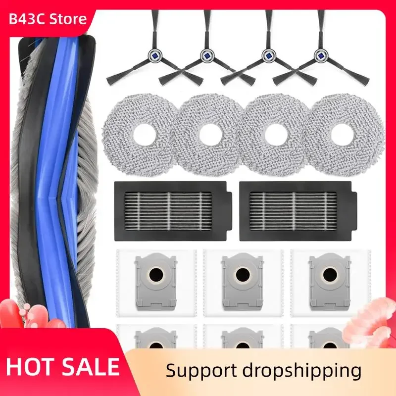 B43C Accessory Set For Ecovacs Deebot T50 PRO Omni/T50 Omni/T50 MAX PRO Omni Robot Vacuum Cleaner Accessories