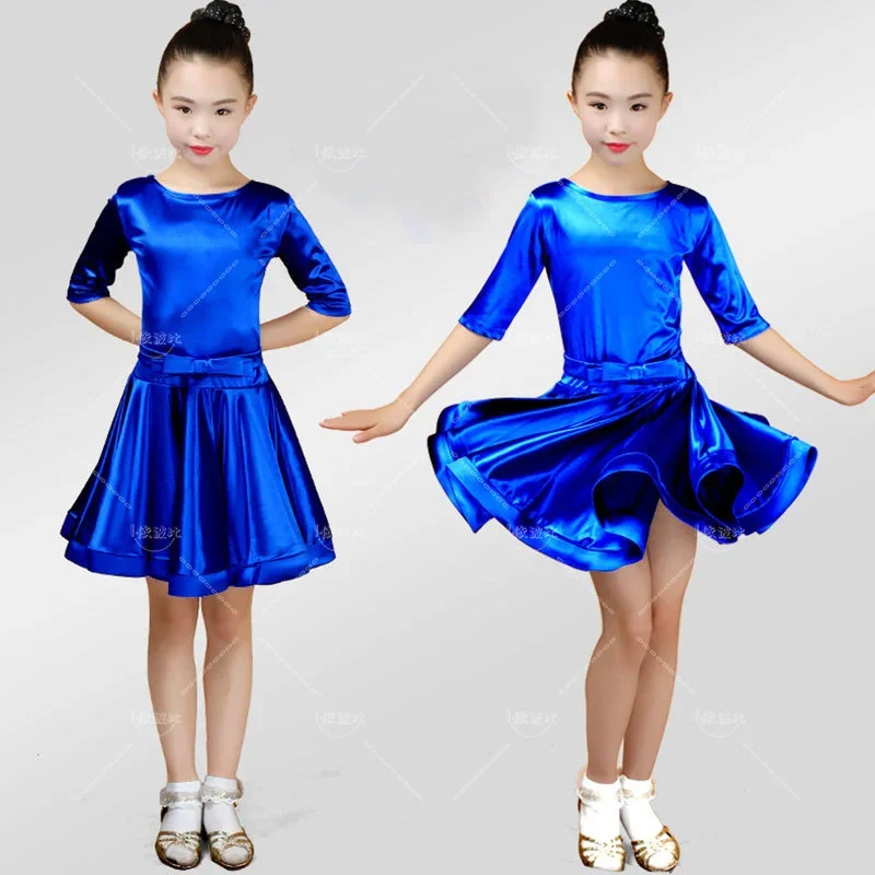 

Children Dance Costume Kid Latin Dance Dress for Girls Latin Dancing Costumes for Girl Standard Ballroom Dancing Dresses