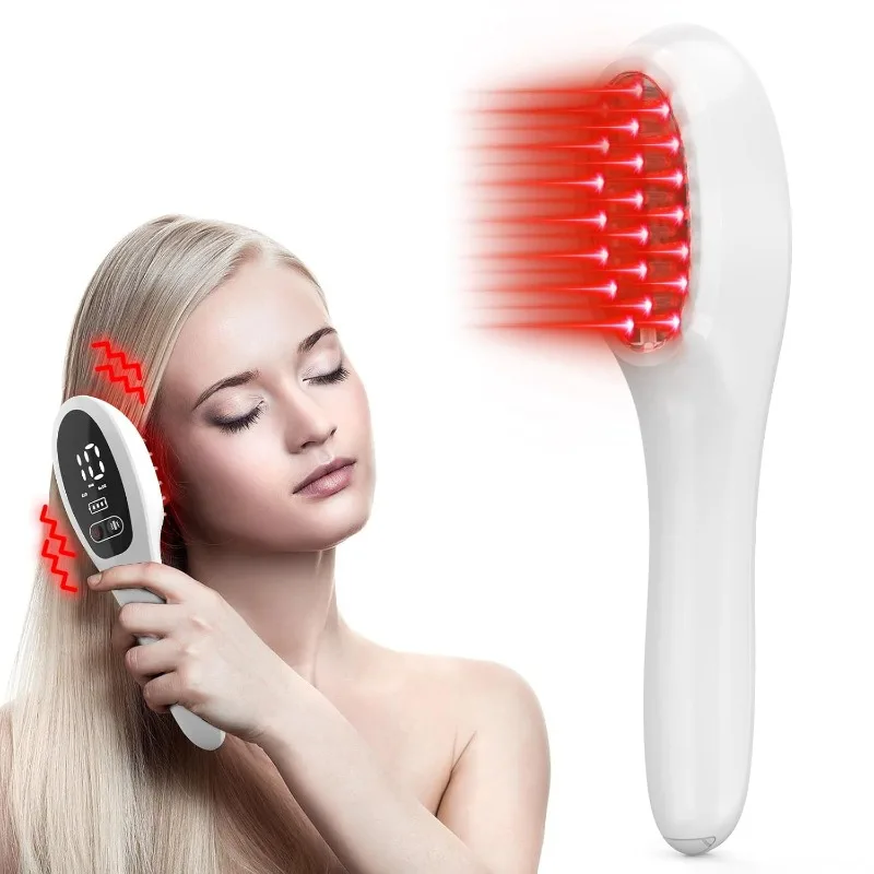 

Laser Therapy Hair Growth Comb, Hand-Held Comb-Shaped Low Level Laser Therapy To Promote Hair Growth in Women and Men