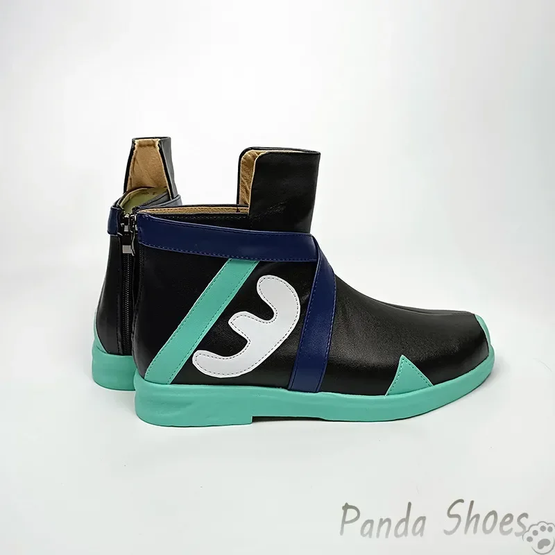 Valorant Jett Scarpe Cosplay Gioco Anime Cos Stivali neri Jett Costume Cosplay Scarpe Prop per la festa di Halloween Con