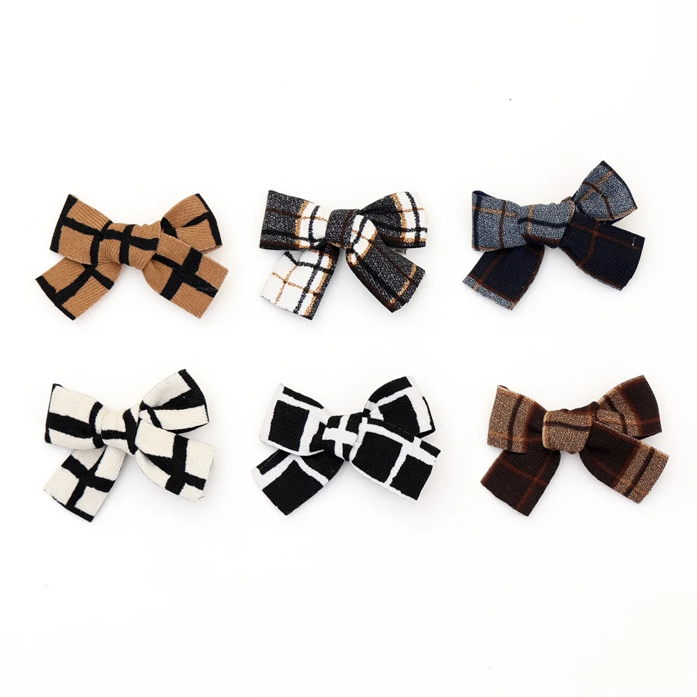 Fashion New girls plaid style hair large bow pony style padded headbands HAIR ACCESSORIES hairband