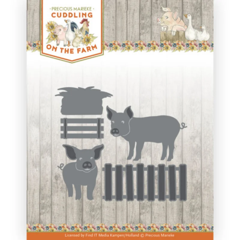 January 2022 New Cuddling on the Farm  Metal Cutting Dies Scrapbooking Photo Album Decorative Embossing PaperCard Crafts Die