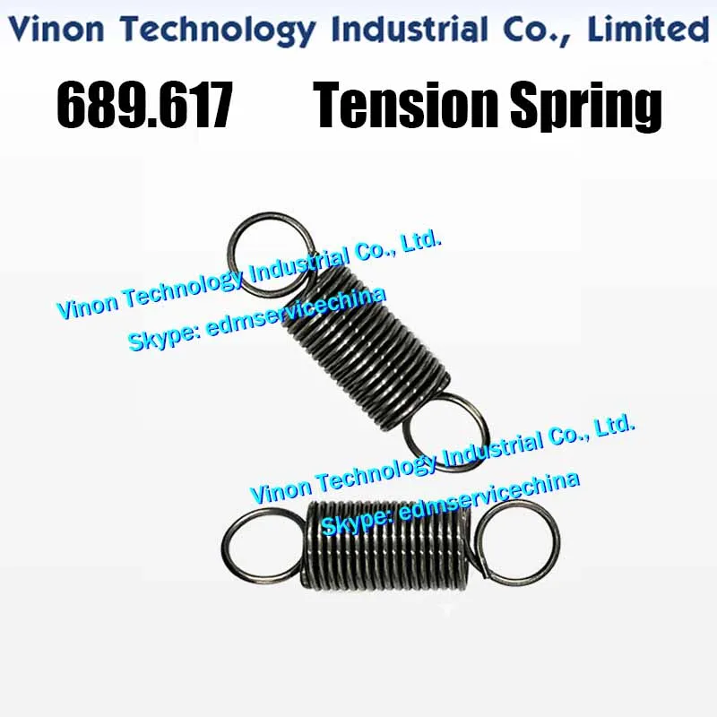 (2pcs/pack) 689.617 edm Tension Spring for AGIECUT edm wear parts 689617, 500689617, 500.689.617