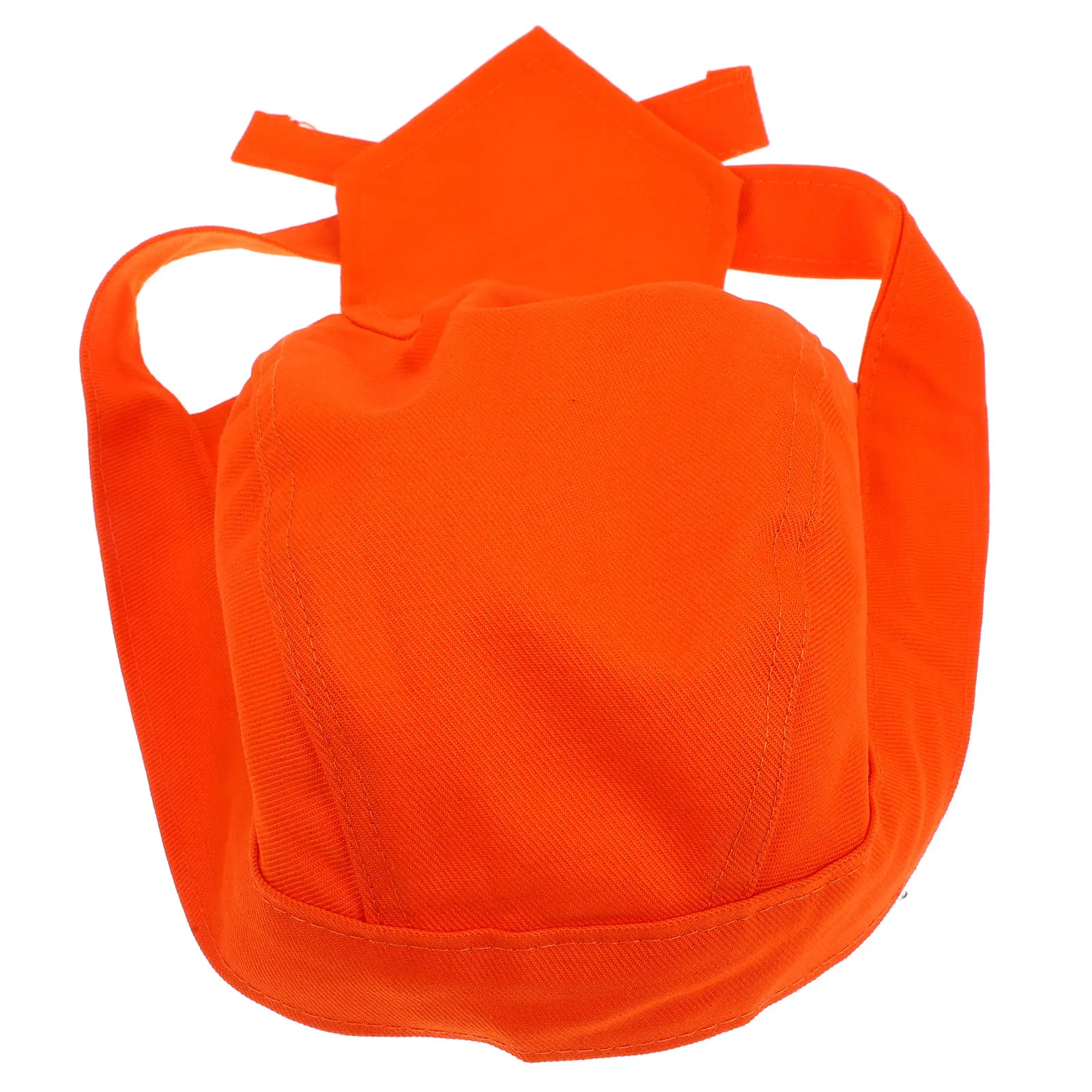 Gorro de soldadura anti-sudor naranja ajustable, a prueba de polvo, para pulido, compatible con equipo de protección.