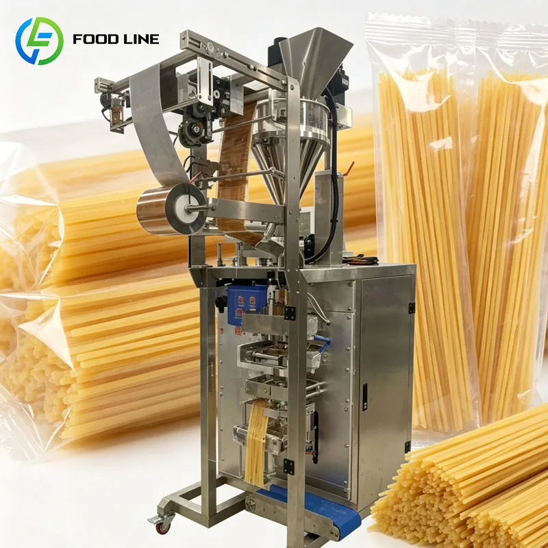 Automatic Vertical Packing Machine For Dry Pasta Spaghetti Macaroni Penne VFFS Food Pouch Sealing System Customized