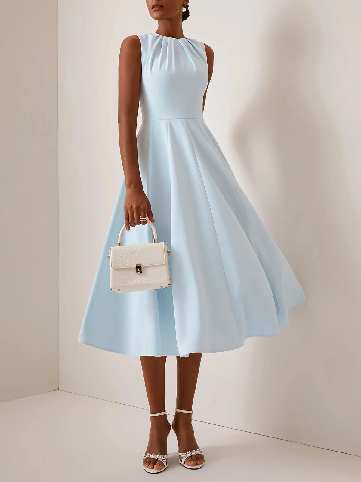 Customized Sky Blue Mother of Birde Dresses 2026 for Weddings Women A Line Elegant Evening Dress Ruched Formal Party Gown