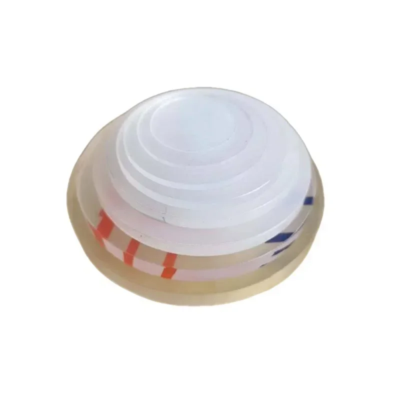 Thickened Acrylic Disc Clay Sculpture Tool Acrylic Round Base Ultra-Light Clay Snowflake Clay Soft Pottery Rubber Stamp