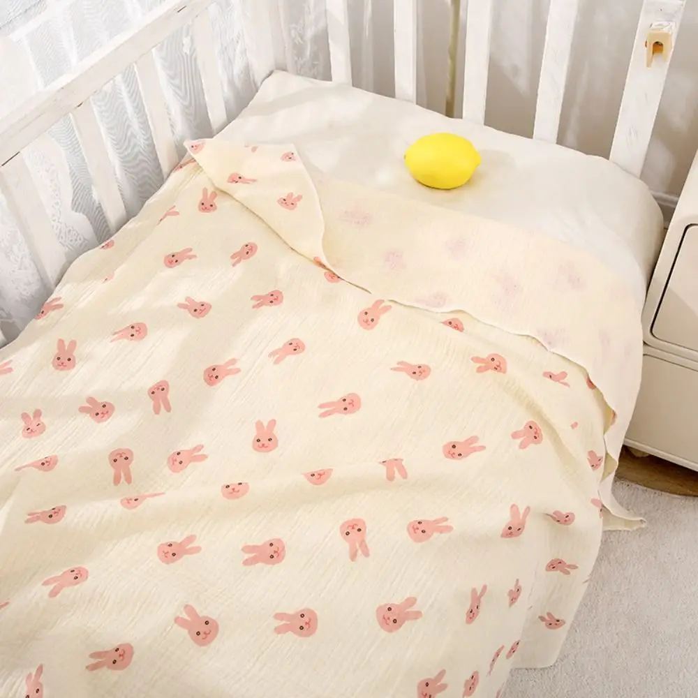

Cute Air Filter Cotton Infant Strappy Blanket Cartoon Breathable Baby Swaddle Blanket Soft Warm Newborn Blanket Wraps Outdoor
