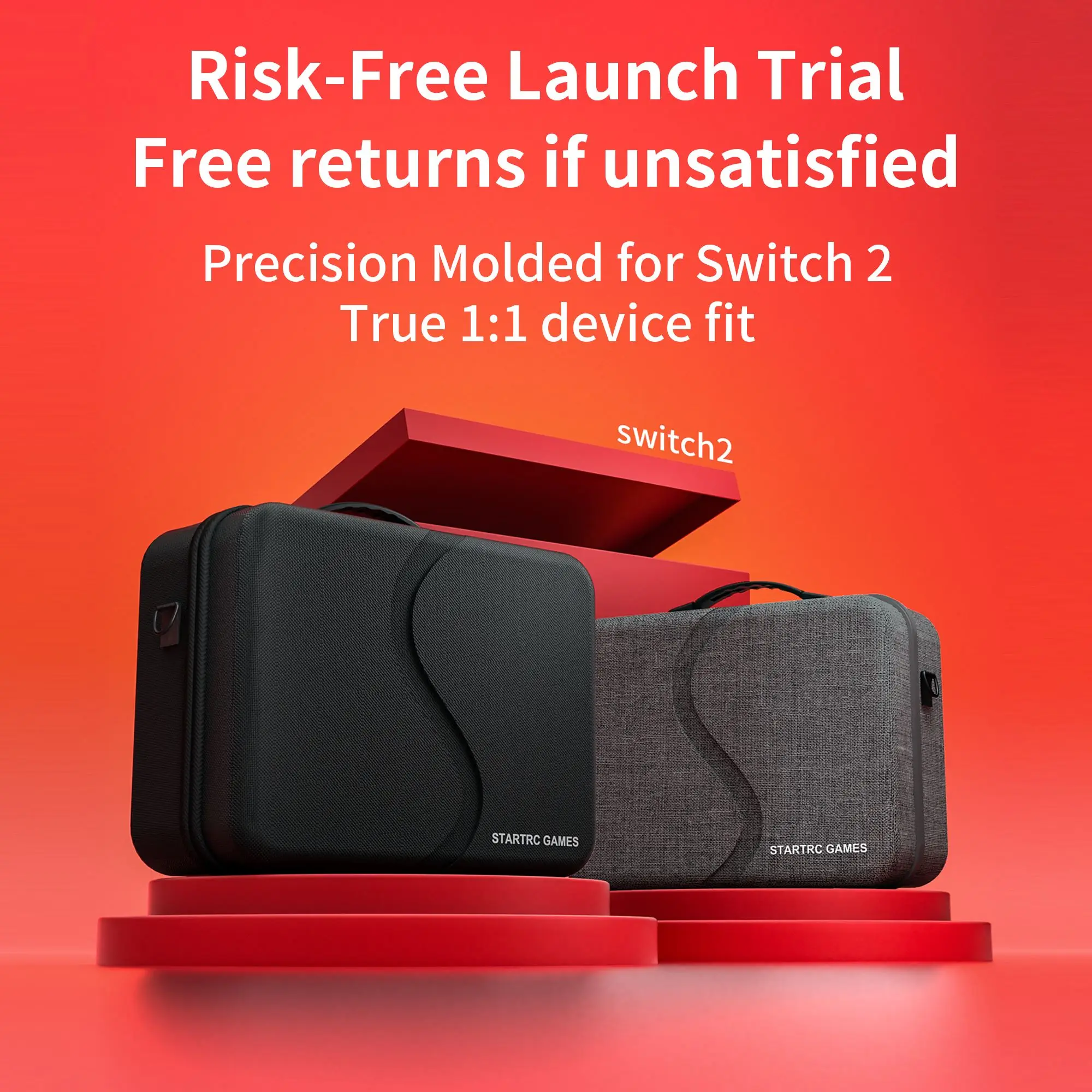 STARTRC حقيبة حمل للسفر لعام 2025 نينتندو سويتش 2 ملحقات الكل في واحد حقيبة للتخزين المحمولة حقيبة كتف ذات سعة كبيرة