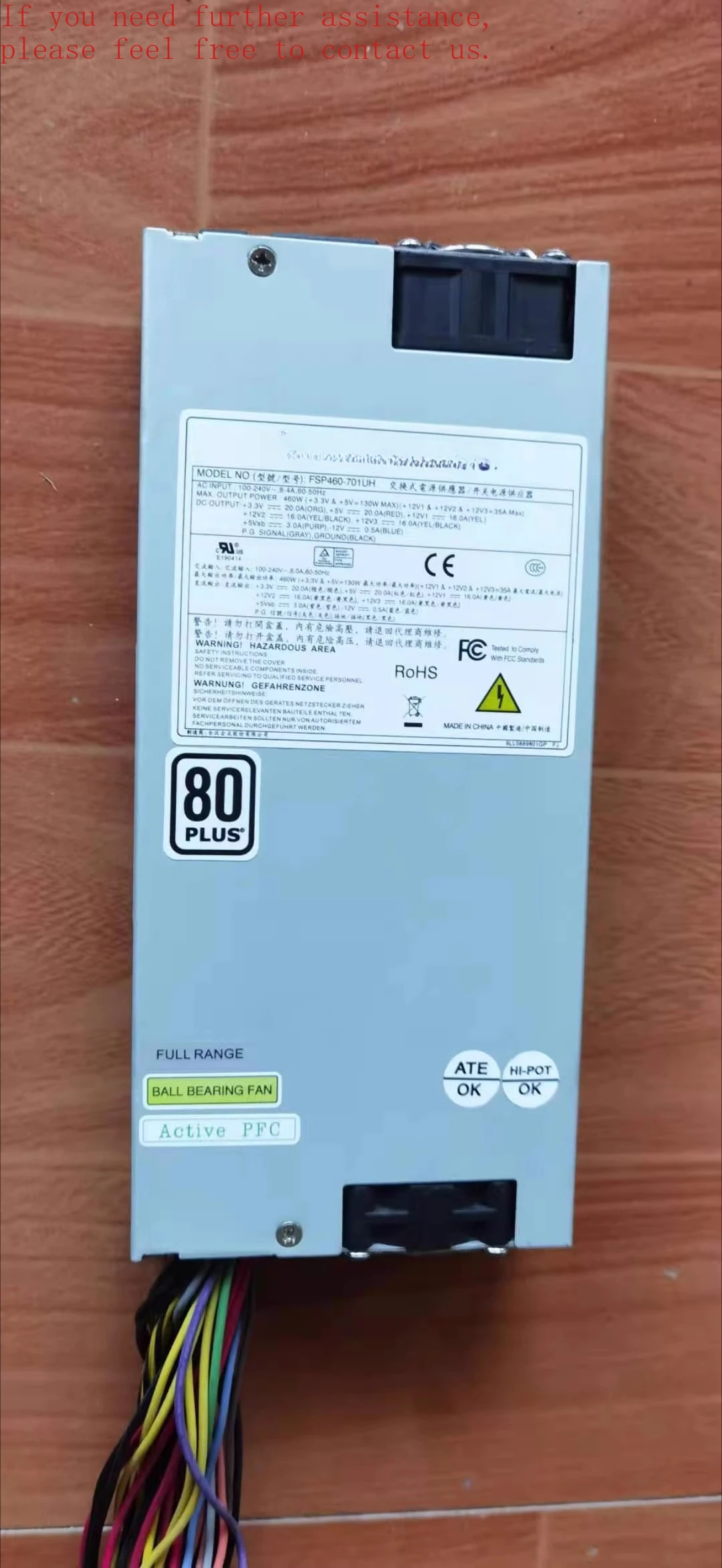 Für Quanhan Netzteil SPI4601UG 460W FSP460-701UH FSP460-701UG 1U Netzteil