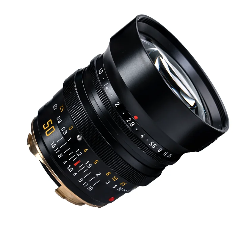DJoptical NyctaLux 50mm F1.0 Lens Black Paint Manual Focus Lens for Leica M M3 M6 M9 M10 M240 Full Frame