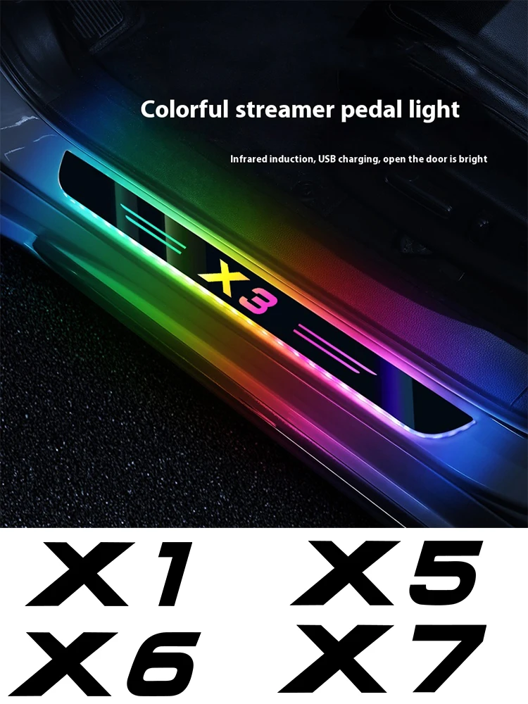 

Car Wireless Threshold Light For BMW X1 X2 X3 X4 X5 X6 X7 W84 F48 F49 F69 E83 F25 G60 G02 F26 E53 E70 F15 G05 E71 F16 G06 G07