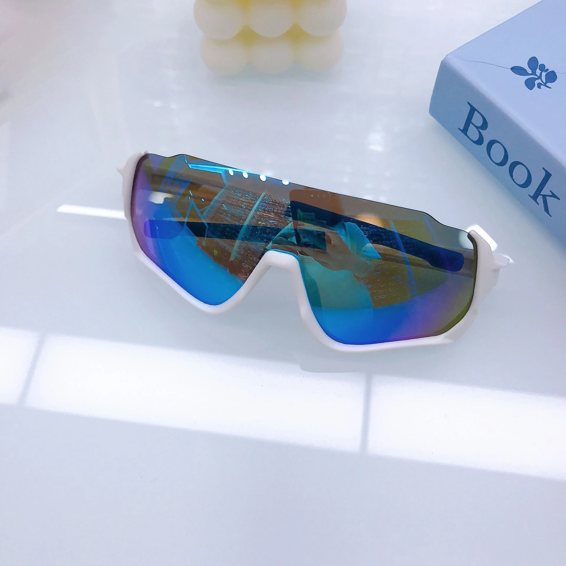 نظارات شمسية كاجوال وشخصية بإطار كبير لعام 2025، نظارات ركوب الدراجات للأطفال، أولاد الطيار الرائع، طفل للفتيات #4