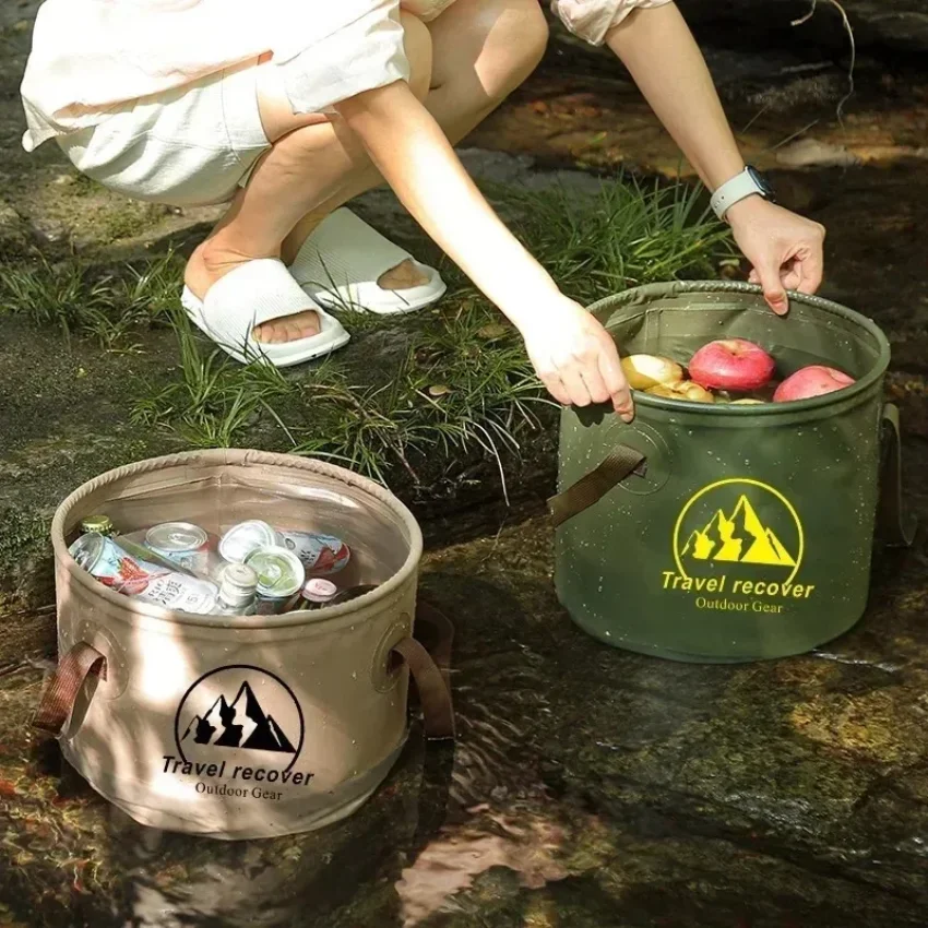 Picture 4: 5/10/20L Portable Collapsible Water Bucket Foldable Outdoor Storage Container for Camping Hiking Beach Picnic Multipurpose Use