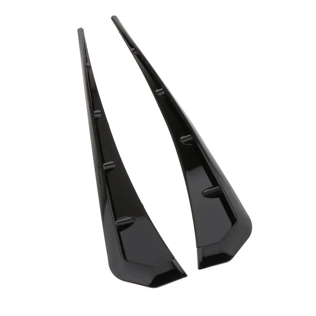 

2 Pieces Simulation Hood Vent Decor Car Side Air Flow Sticker