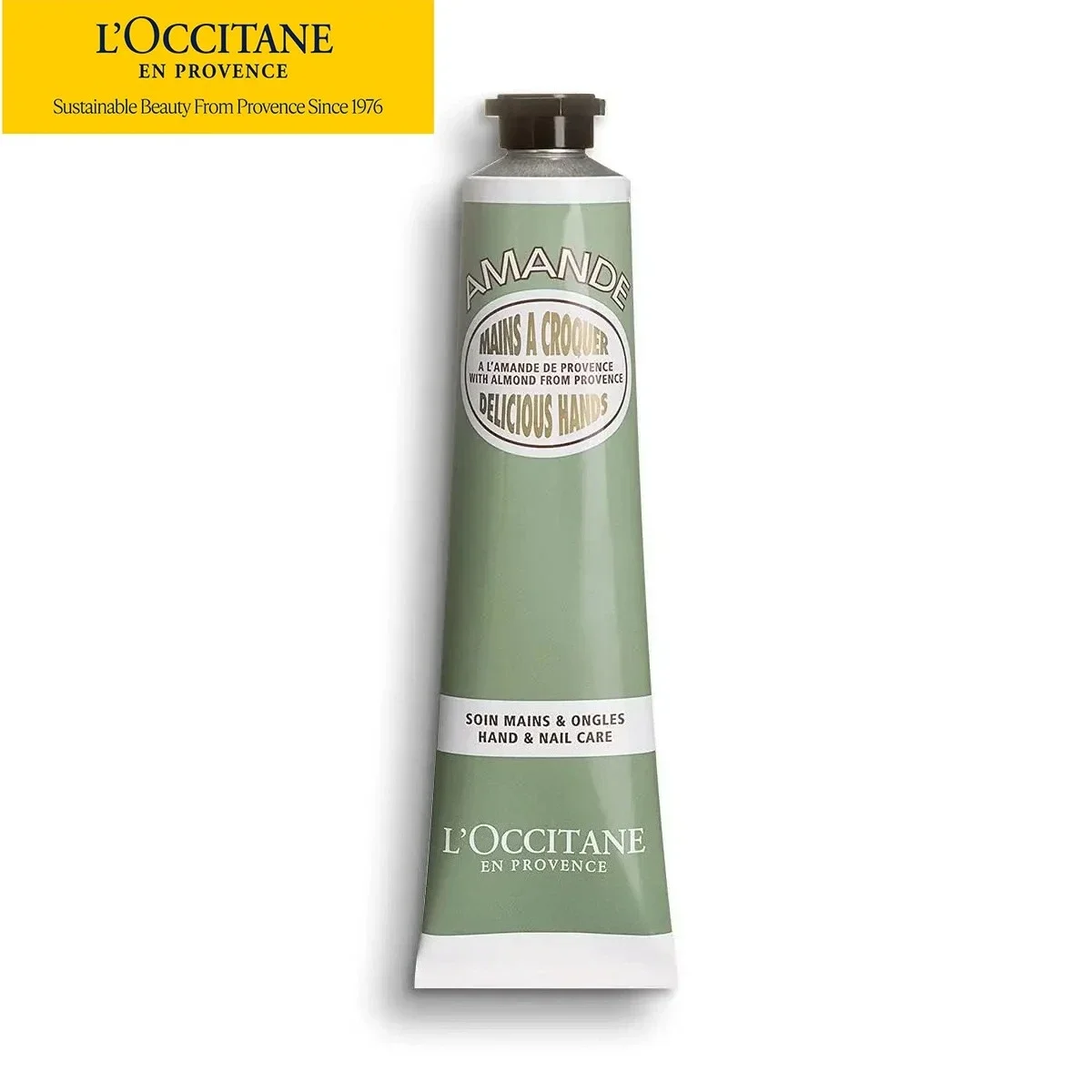 

L'Occitane 24H Hydrating Almond Hand Cream - Softens Hands, Nourishes Cuticles with Almond Oil