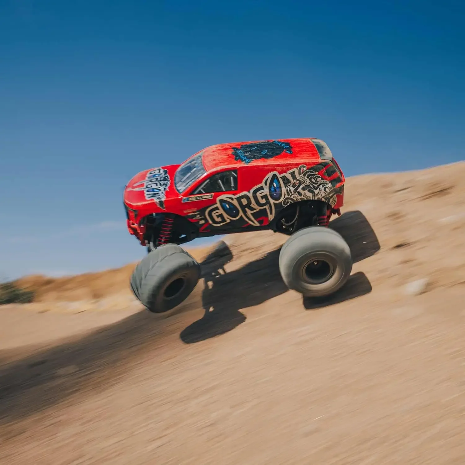 RC Truck Gorgon 2 Wheel Drive MT 1/10 RTR (Ready-to-Run Battery and Charger Included) Smart 3300 7C S120 USB Red ARA3230ST2 image 6