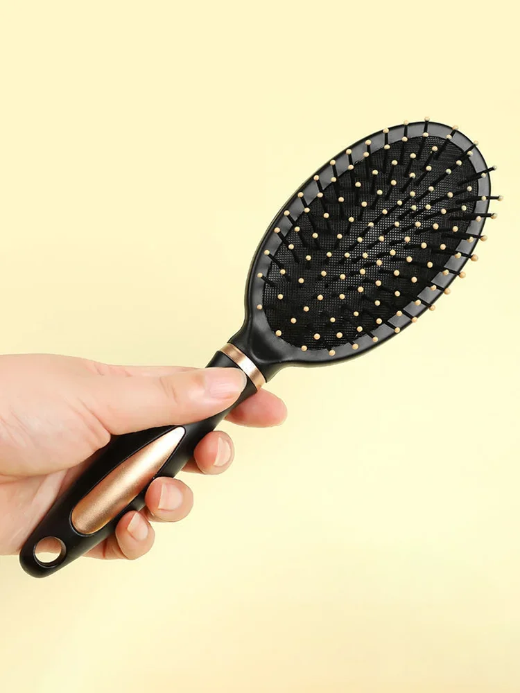 Professional Anti-Static Massage Comb with Cushioning Airbag for Curly Hair and Plastic Hairdressing Comb