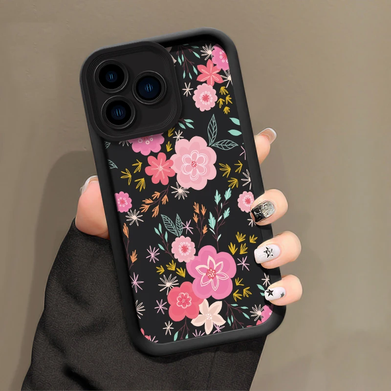 سيليكون جراب هاتف ل ممن لهم Realme C75 C71 C67 C65 C63 C55 C53 C30 C17 C15 C12 C11 C25S C25Y C21 C21Y C20 C20A زهرة غطاء #4