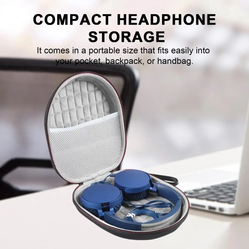 Estuche rígido para auriculares Jbl Mdr-xb550/mdr-xb650bt/b, estuche de transporte con bolsillo de malla, compatible con Bluetooth, a prueba de golpes