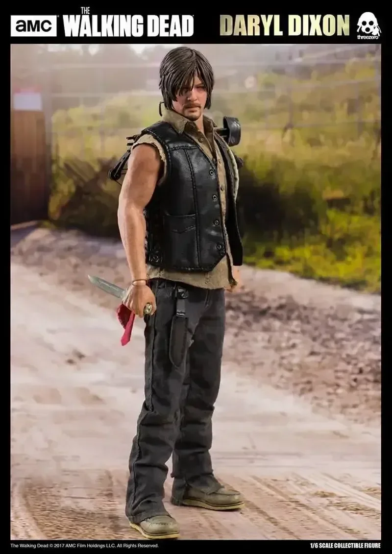 3a Toys Threezero 3z0021 Walking Corpse Daryl 1/6 Daryl Nuo Ge Set Moveable Action Figure Deluxe Edition