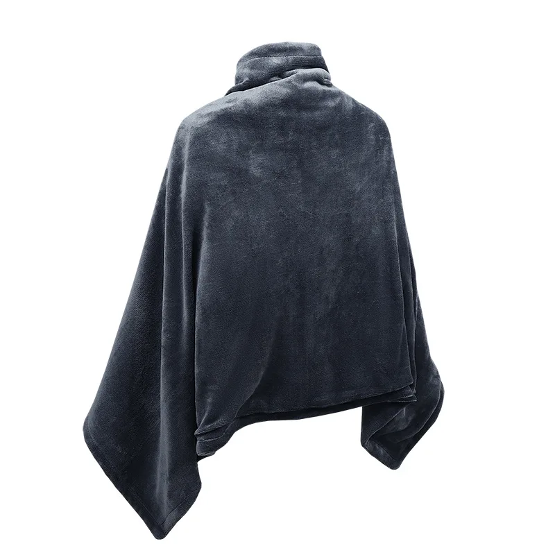 Intelligent carbon fiber heating electric heating shawl flannel fabric skin-friendly and comfortable single control nine-zone