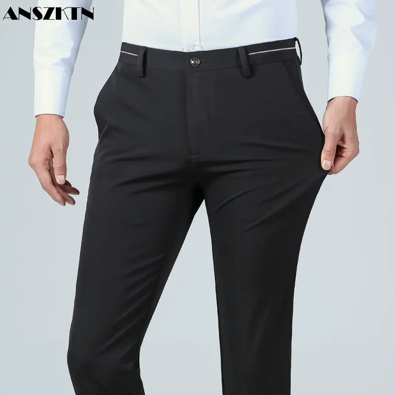 

ANSZKTN Summer thin business casual pants men's trousers