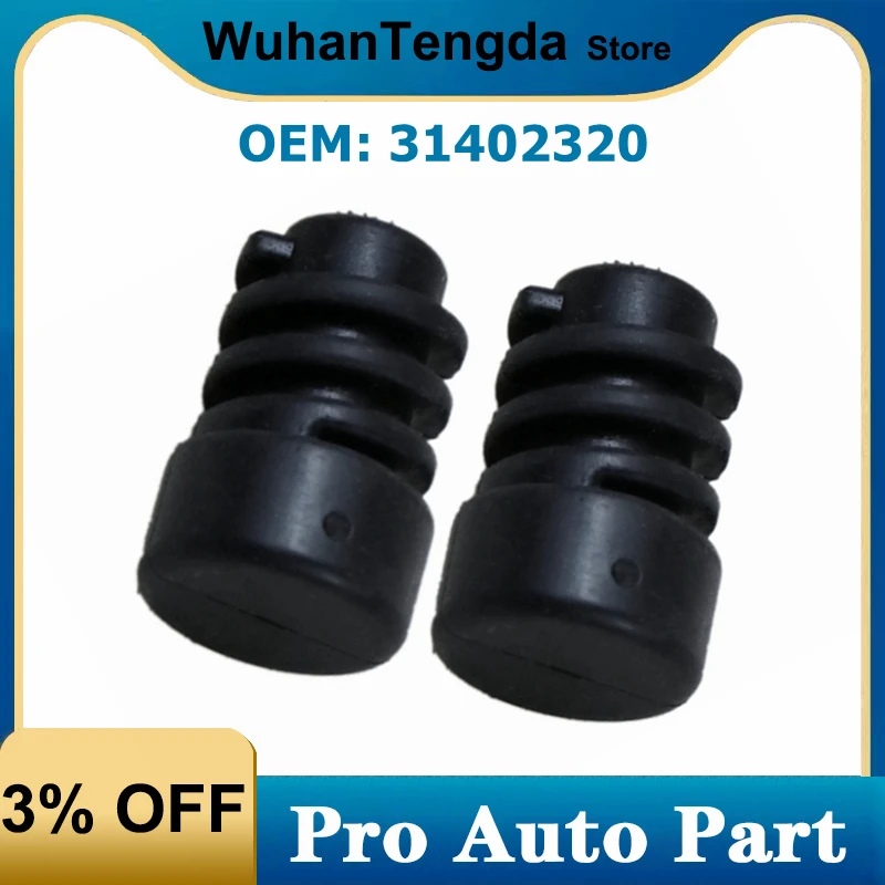 31402320 2Pcs Hood Bumper Buffer Adjuster Spacing Rubber Stop for VOLVO XC40 XC60 XC90 S90 C40 S60 V60 V90