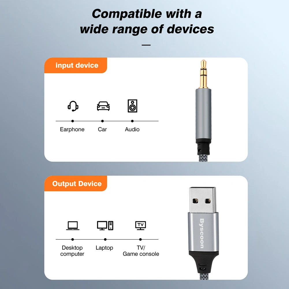 Bozoon USB do 3.5mm Jack Audio słuchawki przewodowe Micphone Adapter zewnętrzna karta dźwiękowa do PC Laptop AUX kabel rozszerzenie Audio