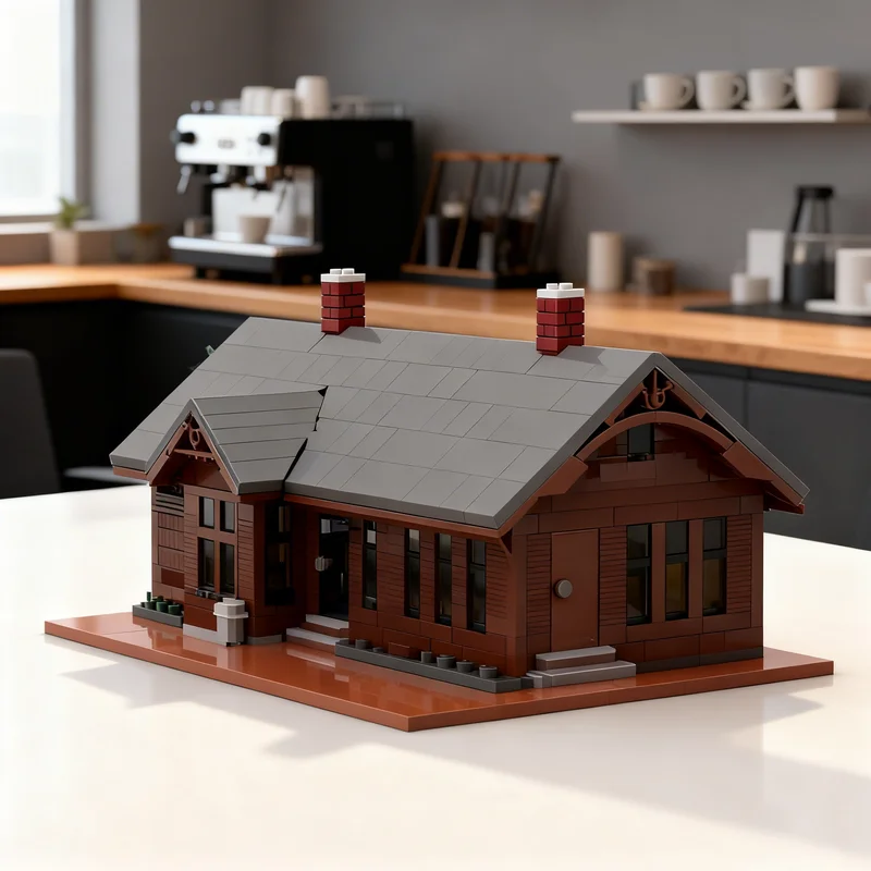 

Набор для сборки модульной модели городской улицы Union Pacific (4889 деталей) – креативный конструктор, подарок, декор для демонстрации, премиум-класс для взрослых