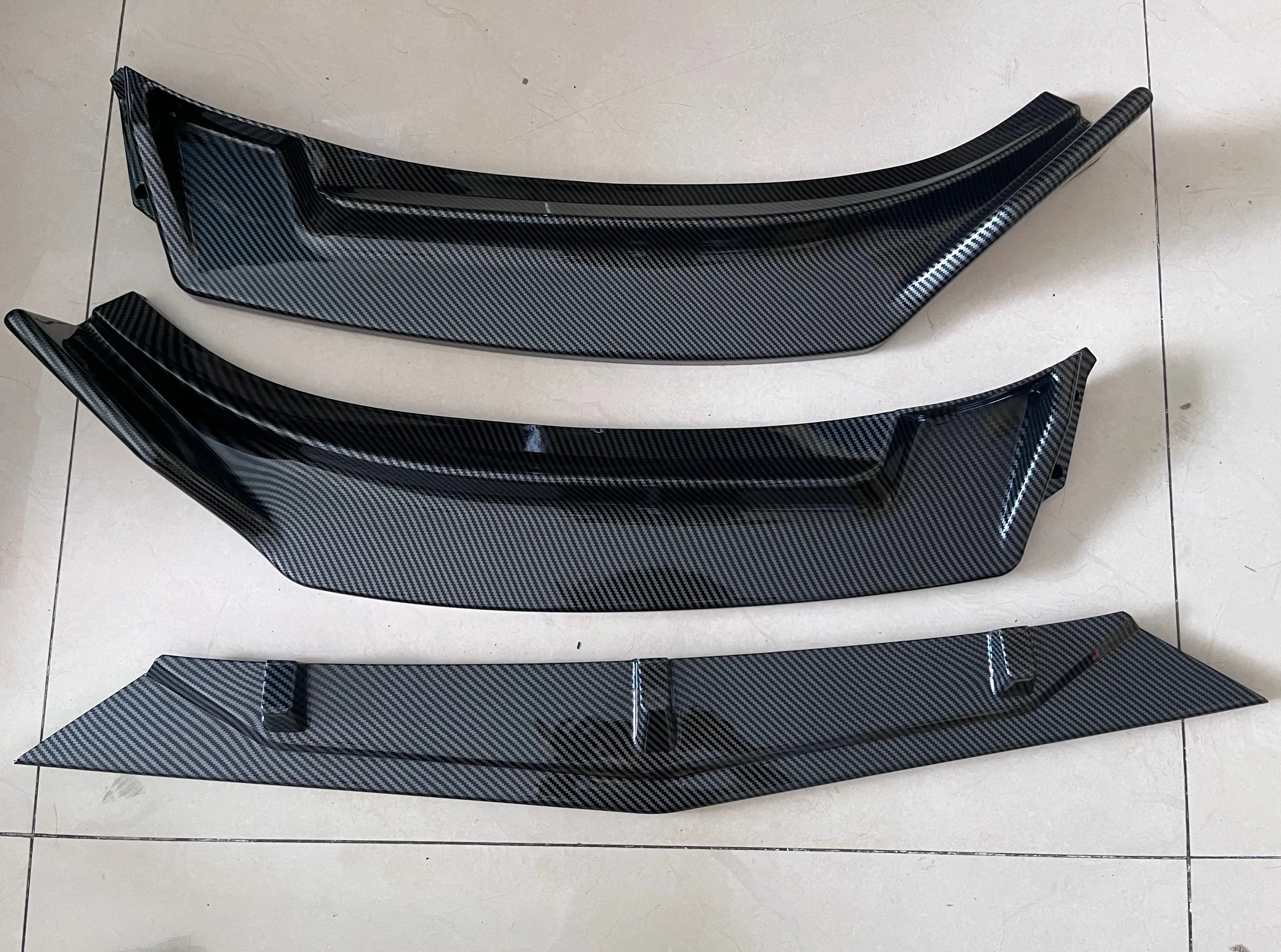 3Pcs Car Front Bumper Spoiler Lip Body Kit Bumper Diffuser Guard For Mazda 3 Axela 2014 2015 2016 2017 2018 Car Styling