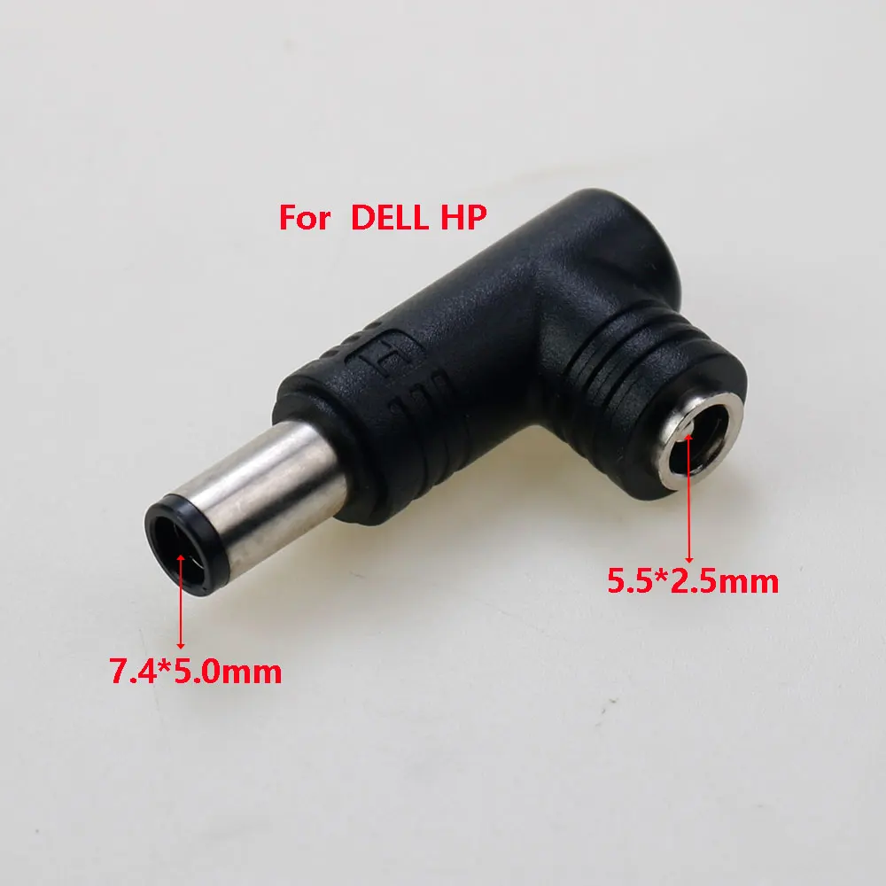 1 sztuk 7.4*5.0mm wtyk męski na 5.5x2.5mm żeński zasilacz prądu stałego Adapter konwerter złącze dla DELL HP Laptop Notebook
