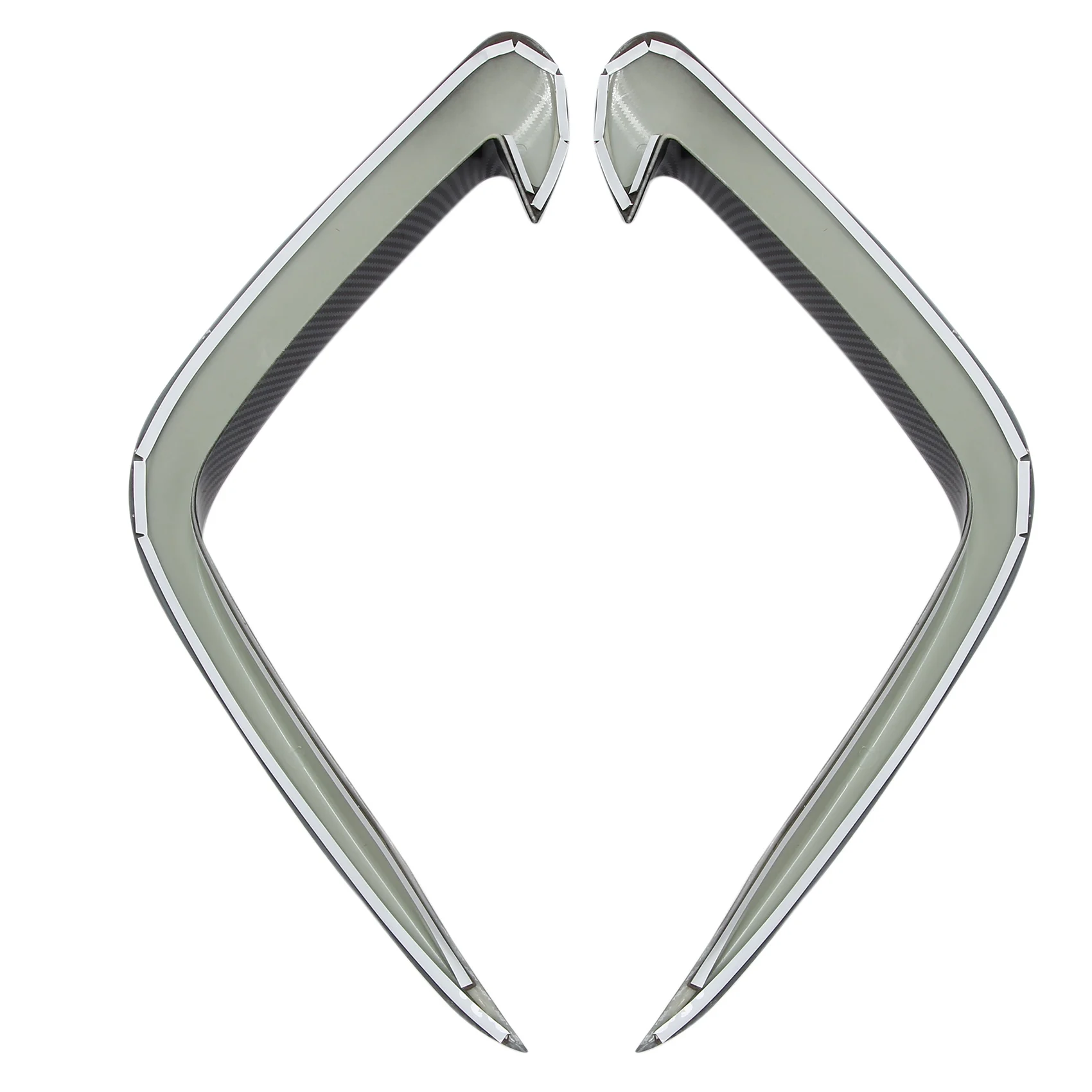 Per Hyundai Tucson NX4 2020 2021 Anteriore Fendinebbia Copertura Della Lampada Trim Paraurti Stampaggio Contorno Sopracciglio Palpebra In Fibra di CarbonioJAS