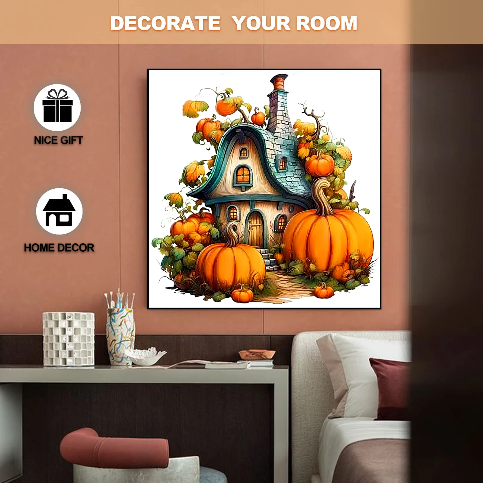 Family Farm Wooden Puzzle for Jigsaw Lover, Uniquely Stress Relieves Toys, Christmas Birthday Gift Home Decor Family Game