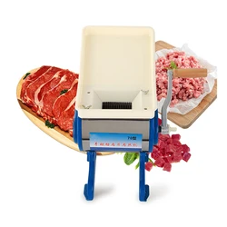 Manual Meat Cutting Machine Food Slicer Soft Vegetables Cutter Slicing Machine Pepper Meat Grinder Diced Meat