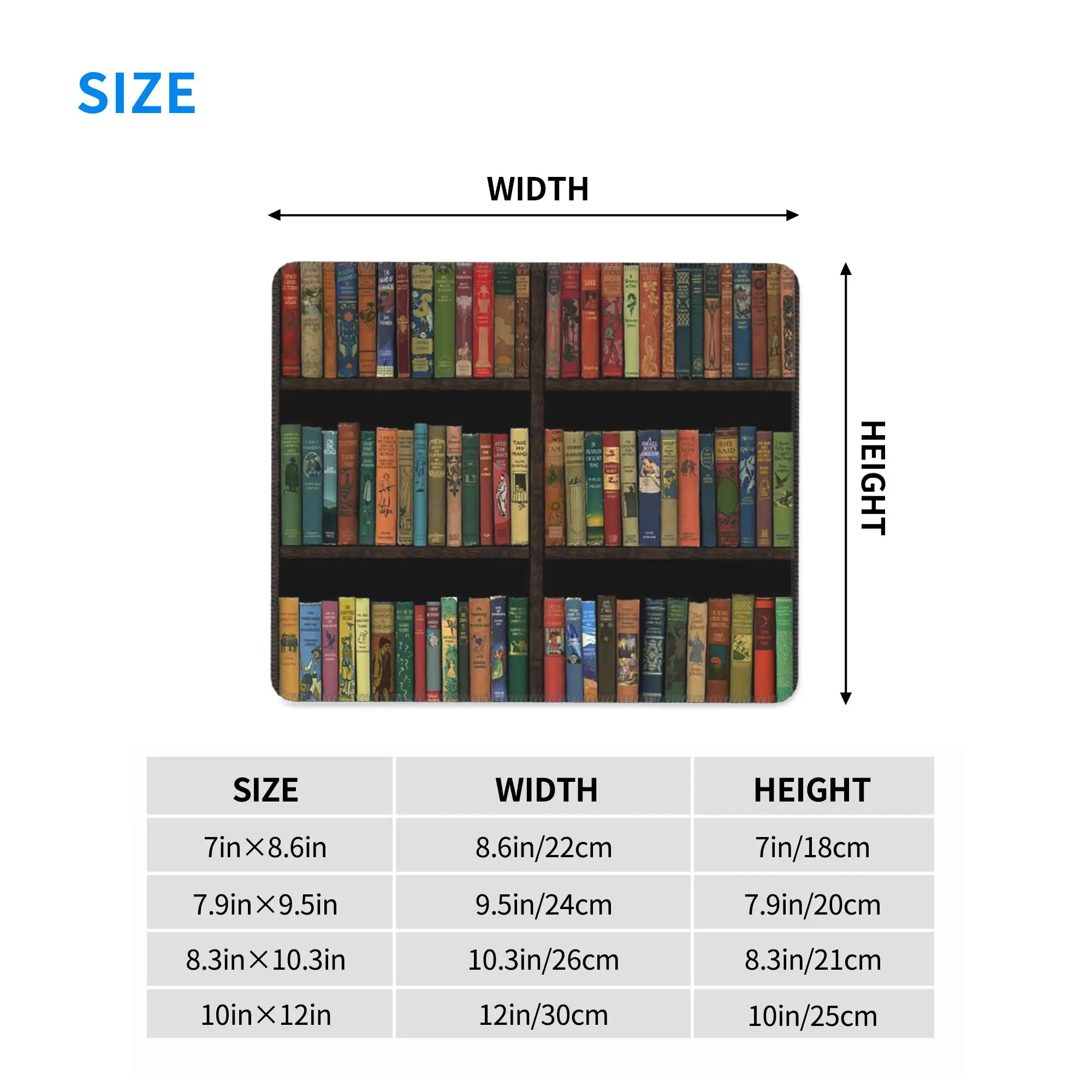 Education Library Book Mouse Pad Computer Keyboard Mouse Mat Gaming PC Laptop Desk Mat Office Accessories Table Mats