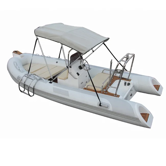 RIB 480 Deep V Hypalon RIB Inflatable Boat For Fishing Inflatable Boats On Sale