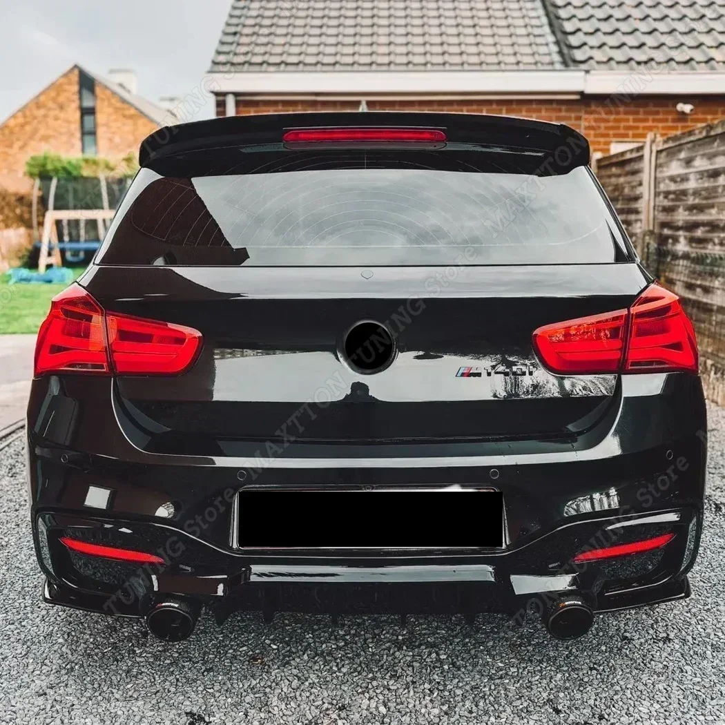 Car Rear Bumper Lip Diffuser Spoiler Splitters Guard Body Kit Tuning For BMW 1 Series M Sport F20 F21 M135i M140i 2015-2019