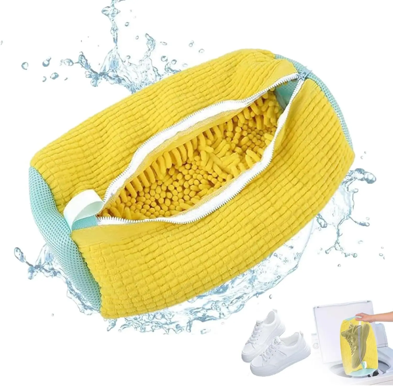 Shoe Laundry Bag for Washing Machine, Shoes Laundry Bag Sneaker Washing Bag for 360° Cleaning