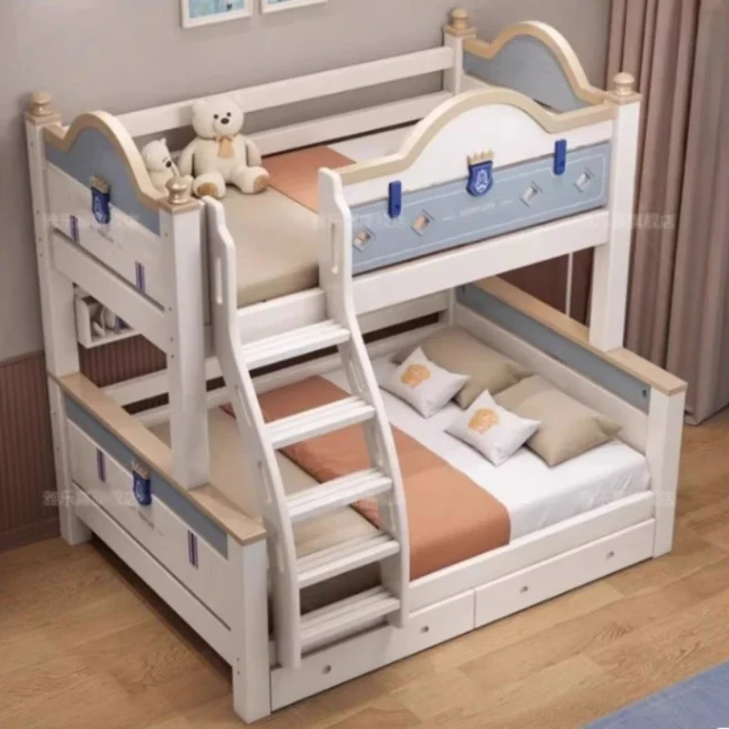 120x150 سنتيمتر الملكة حجم سرير بطابقين كامل الإطار الفاخرة مع مرتبة تخزين سرير أطفال علوي لحديثي الولادة كاما كاسال أثاث غرفة نوم #4