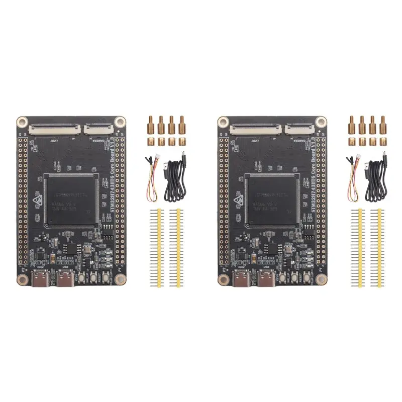2x Carte de développement STM32H7, petite carte système STM32H743IIT6, carte centrale avec SDRAM intégrée, Open Source LVGL