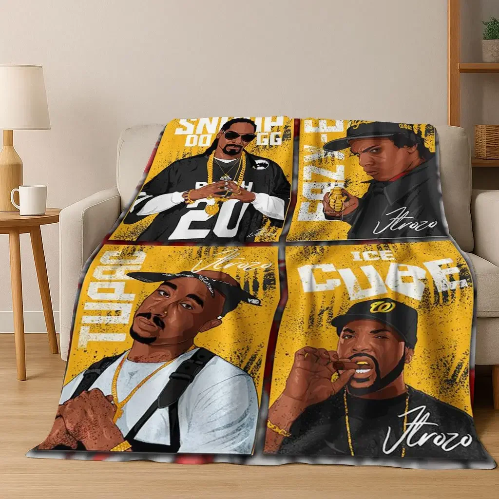 

Legends Rapper Collection HIP HOP Rap Star Art Cozy Soft Flannel Throw Blanket for Home Bedroom Bed Sofa Cover Gift for Kids