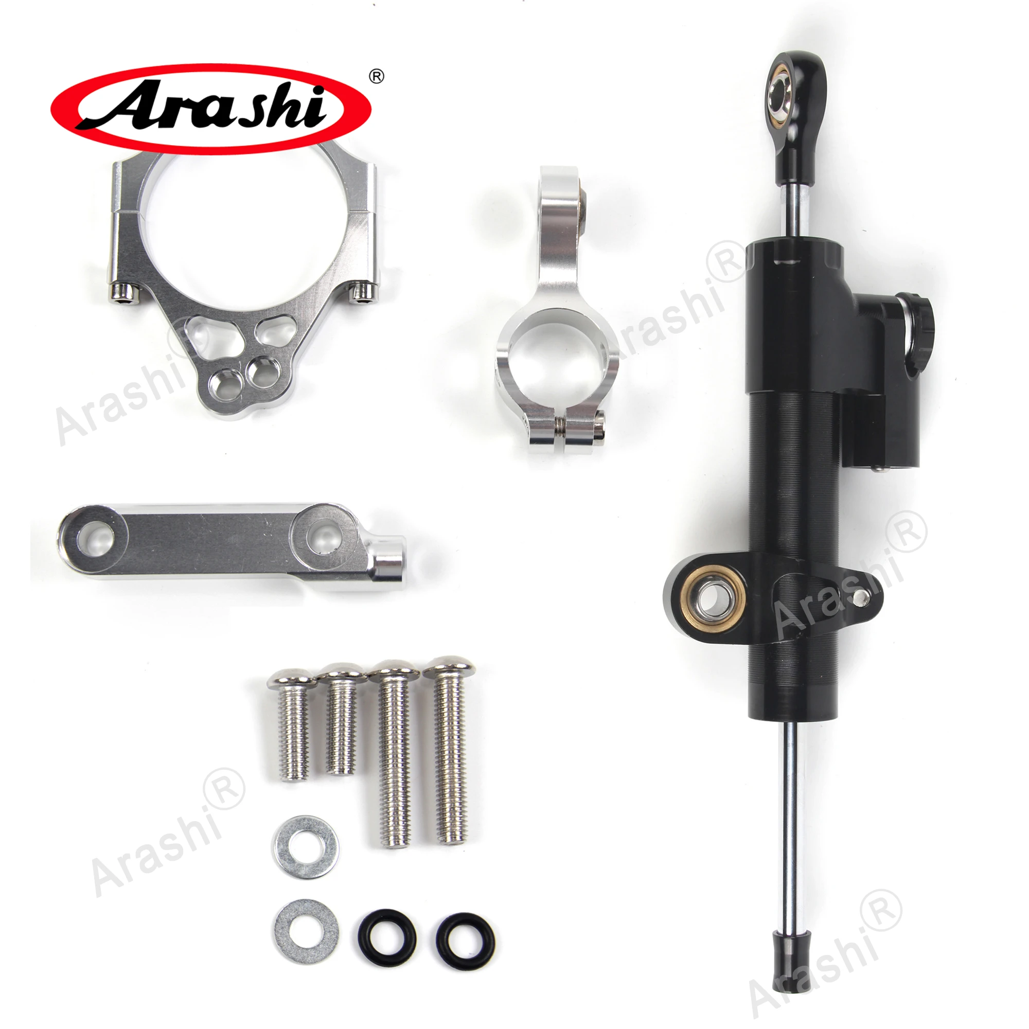 Arashi 1 Set Steering Damper Bracket Mount Kit For KAWASAKI VERSYS 1000 2012 - 2016 Stabilizer Versys 1000 2012 2013 2014 2015