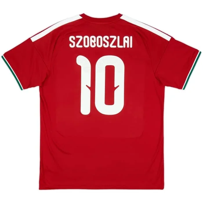 Рубашка игра Угорской национальной сборной Szoboszlai #   10 быстросохнущих дышащих рубашек для сезона 2026-27, мужской детский топ