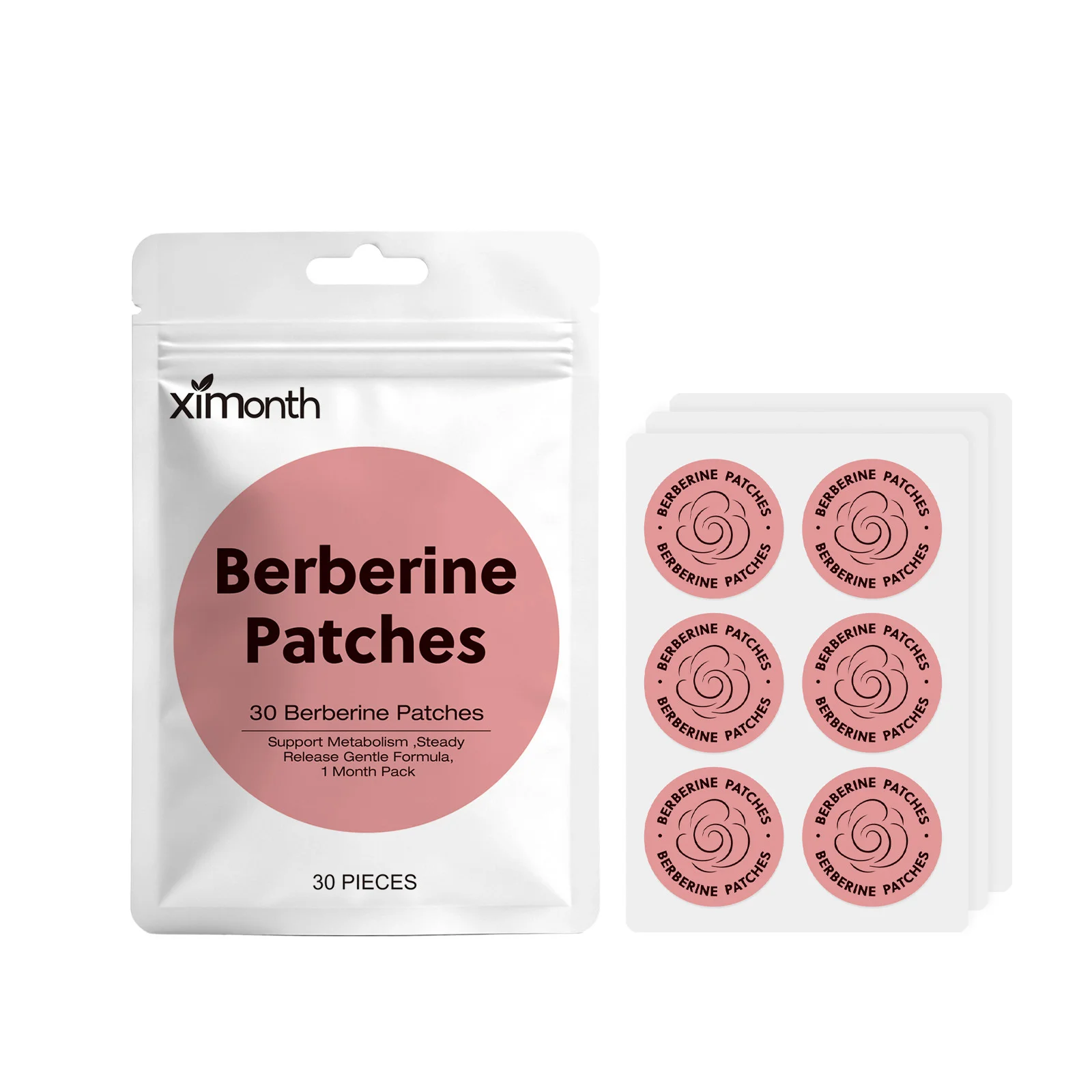 Berberine Patches Weight Loss Body Slimming Fat Burning Appetite Control Metabolic Support Easy To Use Weight Management Patch